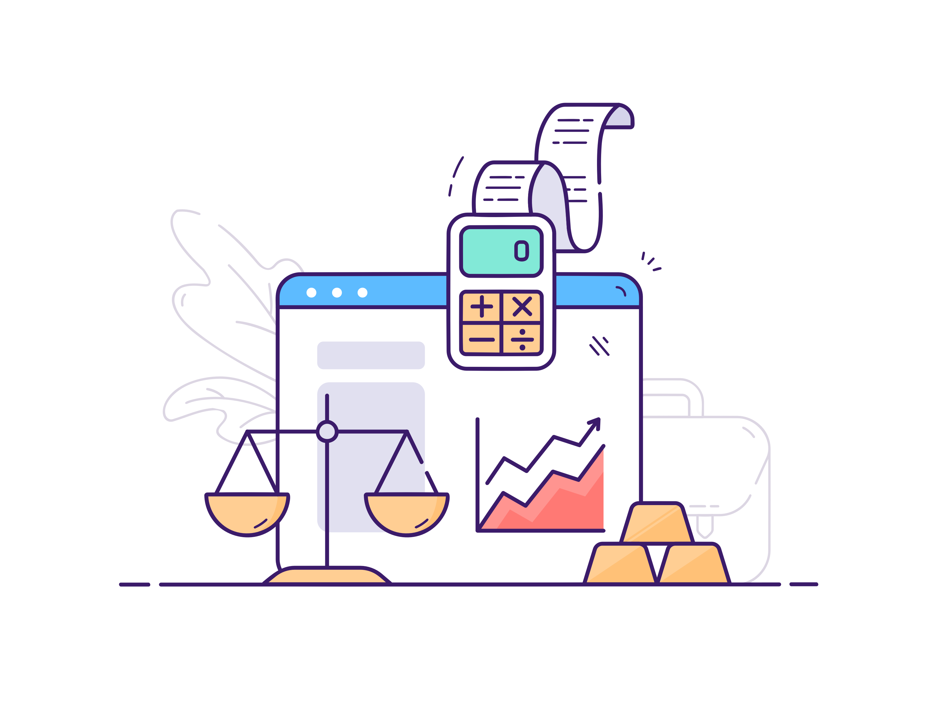 Investment funds website illustration