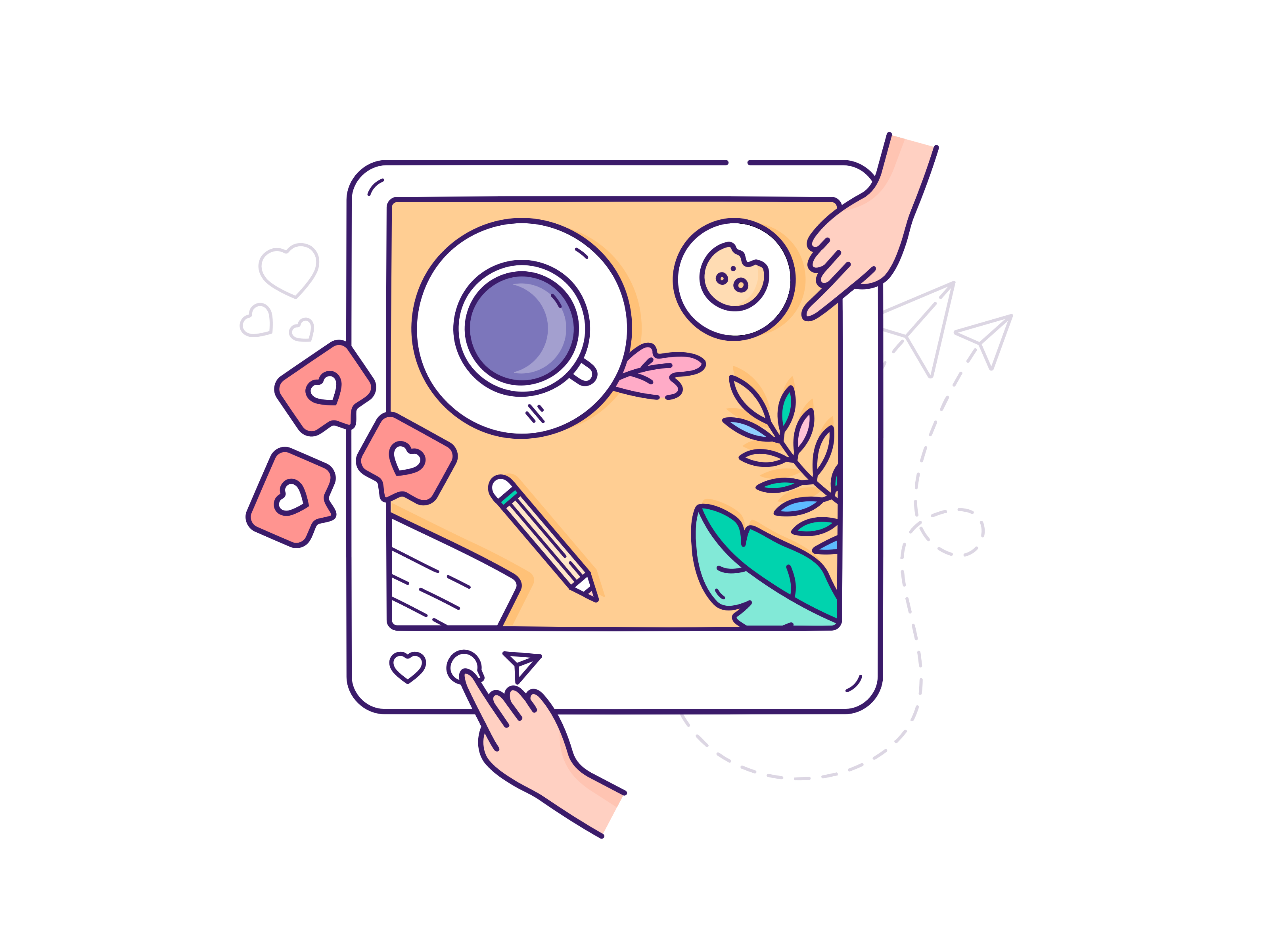 Mobile development illustration
