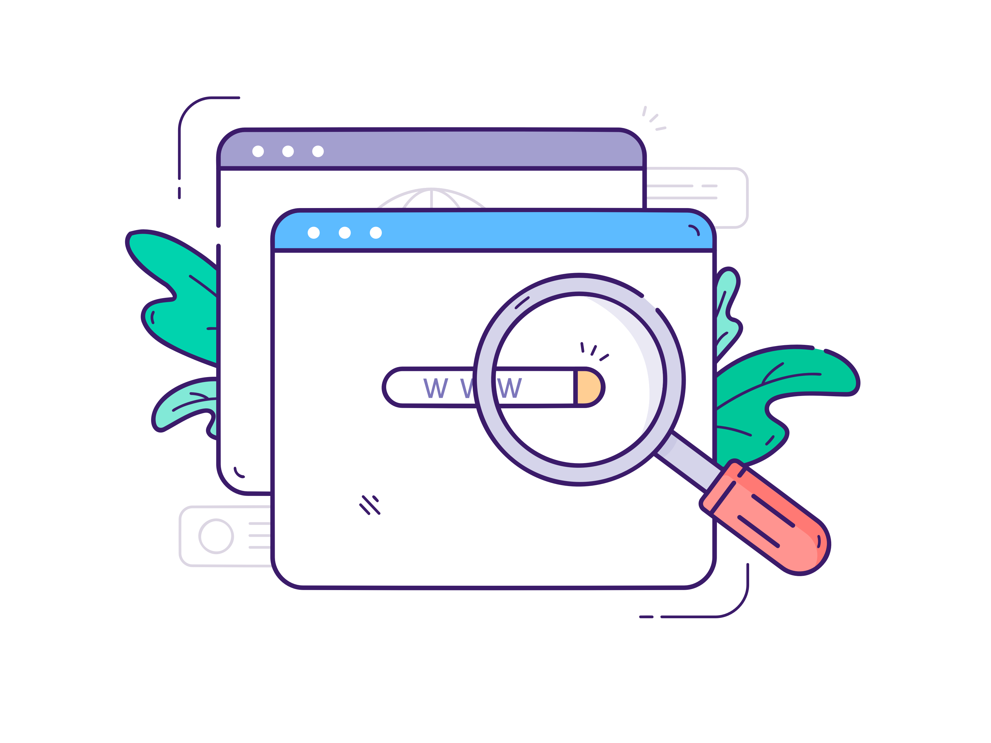 Web development illustration