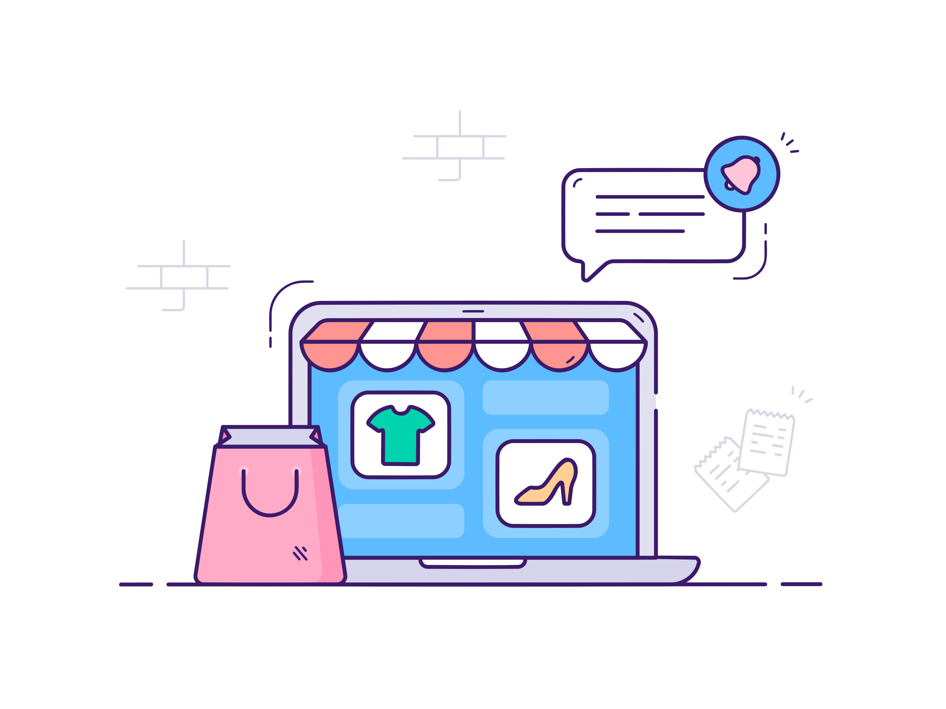 Shopping business illustration